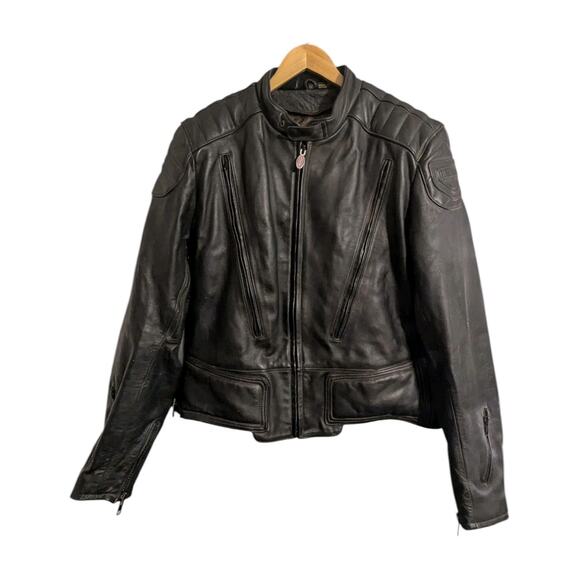 First Gear by Hein Gericke Vintage Men’s Leather Motorcycle Jacket Size 50 - Picture 1 of 16